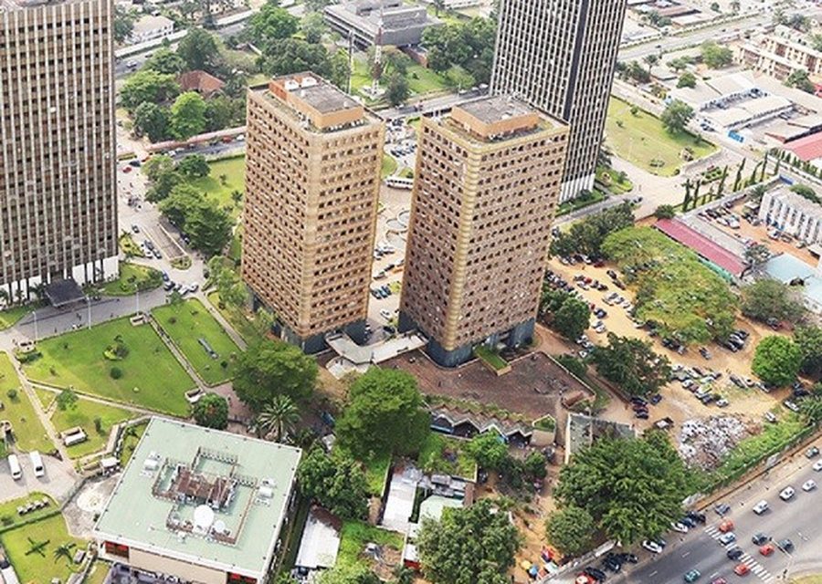 Cit&eacute; administrative du Plateau &agrave; Abidjan